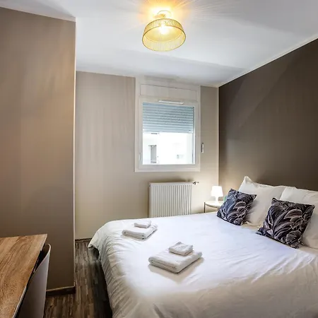 Lejlighed 2 Bright Bedrooms, Terrace & Parking, Near Geneva
